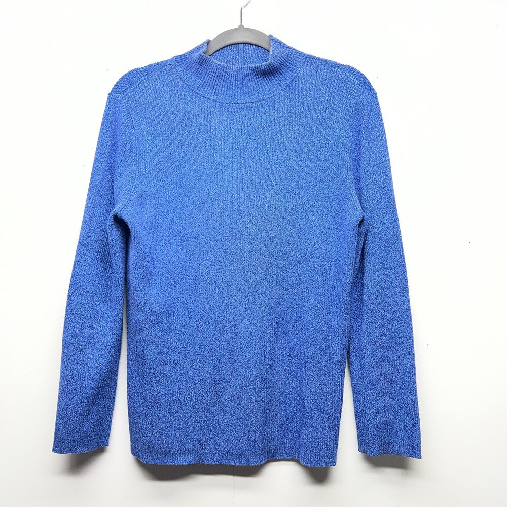 Great Northwest Vintage Ribbed Mock Neck Sweater Women 1X Cotton Workwear Career